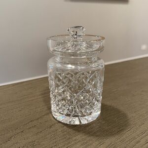 Waterford Elegant Crystal Jar with Lid (with Dedicated Hole for Spoon)